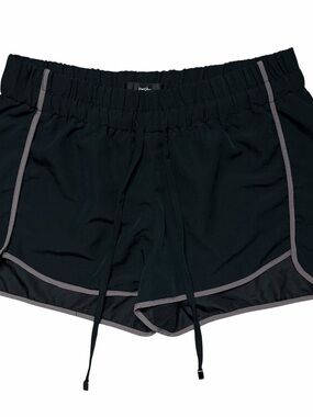 Vintage Y2K Mossimo Black Drawstring Athletic Shorts Elastic Waist Sport Goth